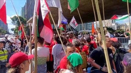 Brasileños repudian acciones imperialistas de Trump y Netanyahu