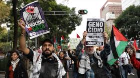 Mexicanos marchan para exigir ruptura de relaciones con Israel