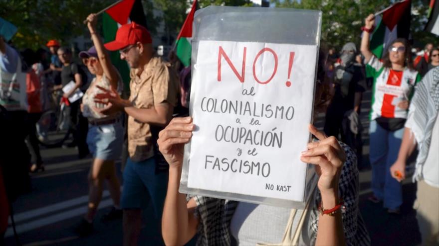 Aniversario de partición de Palestina inspira protesta solidaria en Chile