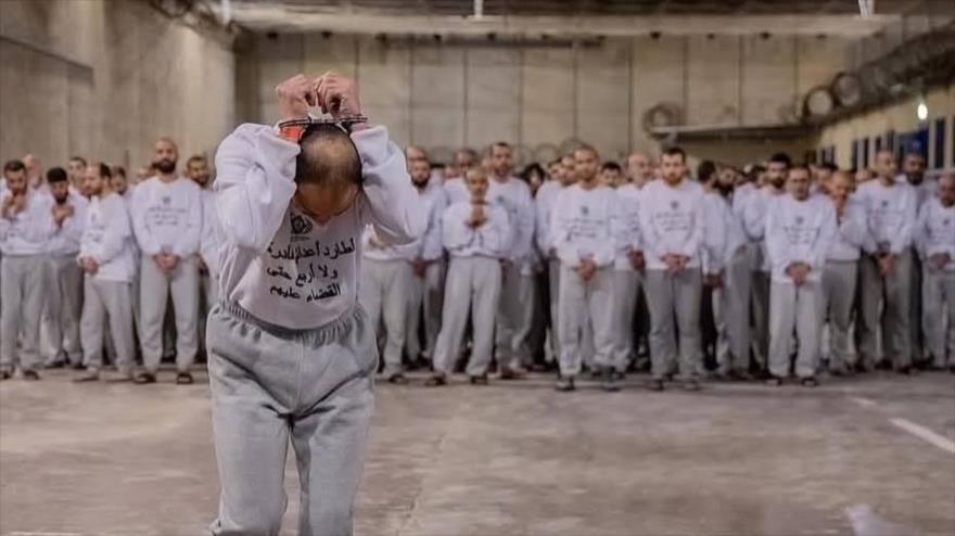 Los presos palestinos en cárceles israelíes.