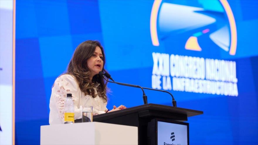 La ministra de Transporte colombiana, María Fernanda Rojas.