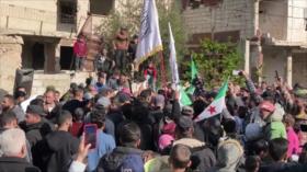 Protesta en Siria rechaza incursiones y niega normalización israelí