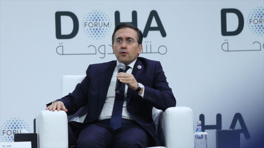 El ministro de Asuntos Exteriores de España, José Manuel Albares, en Foro de Doha, 6 de diciembre de 2025.