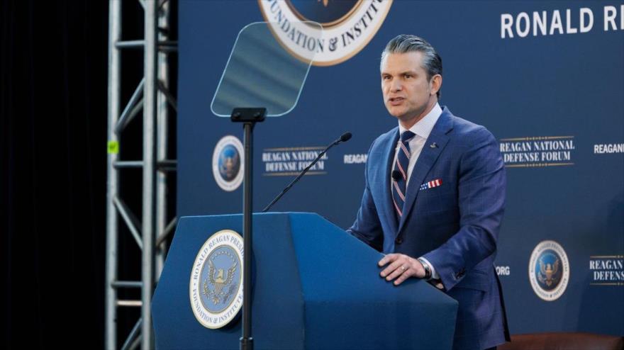 El secretario de Guerra de Estados Unidos, Pete Hegseth, 6 de diciembre de 2025.