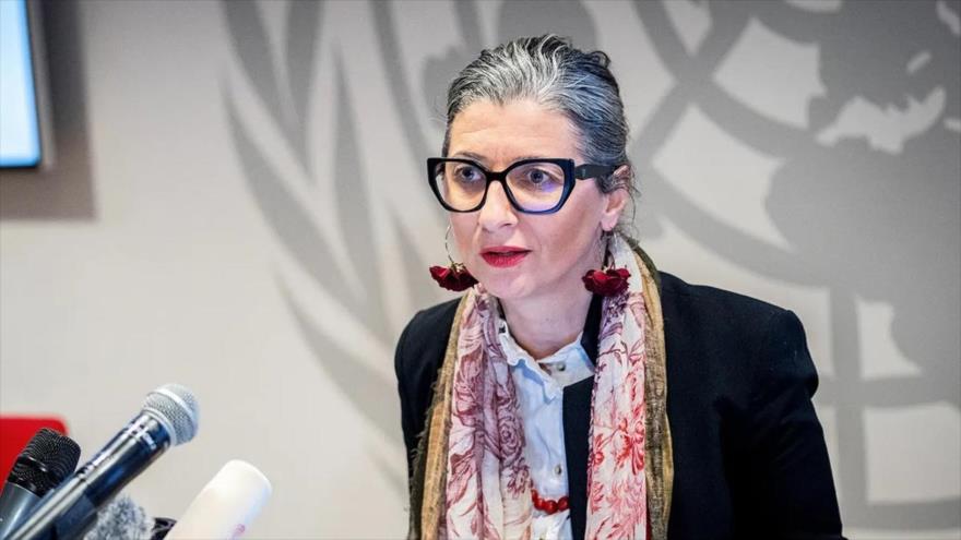 La relatora especial de Naciones Unidas para los Territorios Palestinos Ocupados, Francesca Albanese.