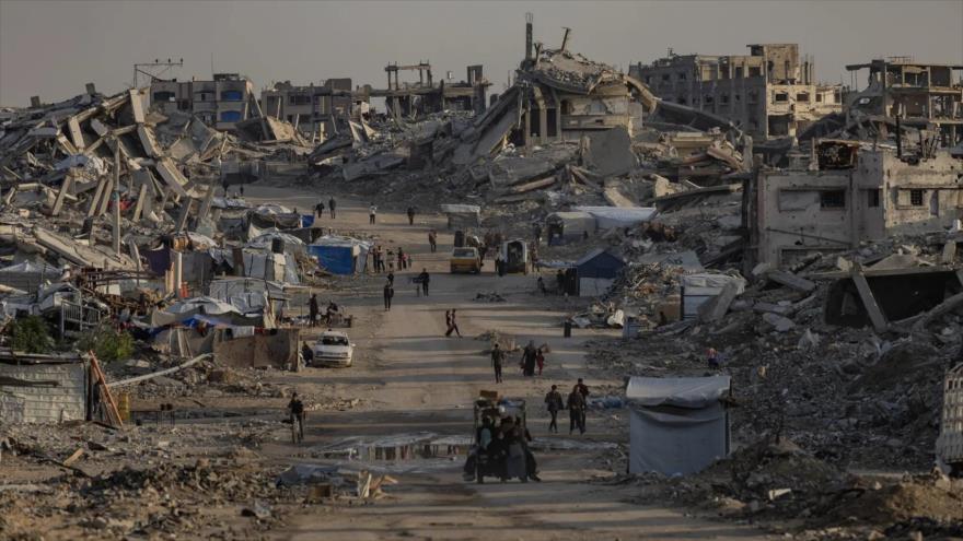 Destrucción en Yabalia, al noreste de la ciudad de Gaza, en noviembre de 2025.