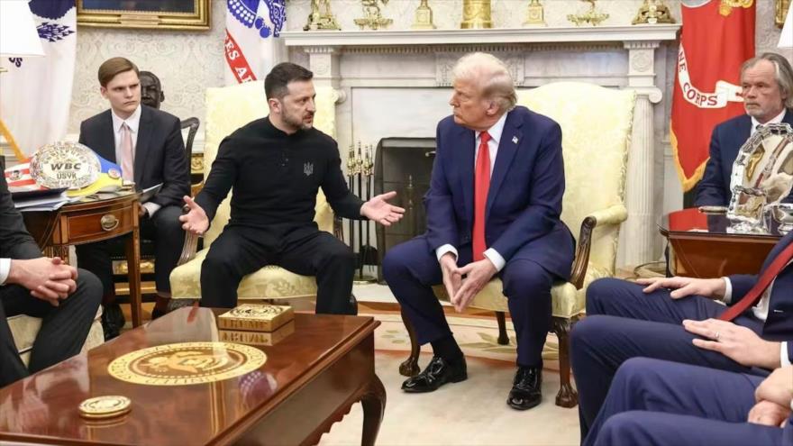 El presidente ucraniano, Volodímir Zelenski (izd.), en una reunión con el presidente estadounidense, Donald Trump, en la Casa Blanca. (Foto: EPA-EFE)