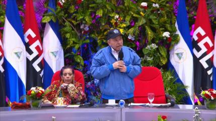 Ortega condena genocidio en Gaza y apoya a Venezuela ante amenazas de EEUU