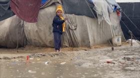 Borrasca invernal causa inundaciones graves en campamentos de Gaza