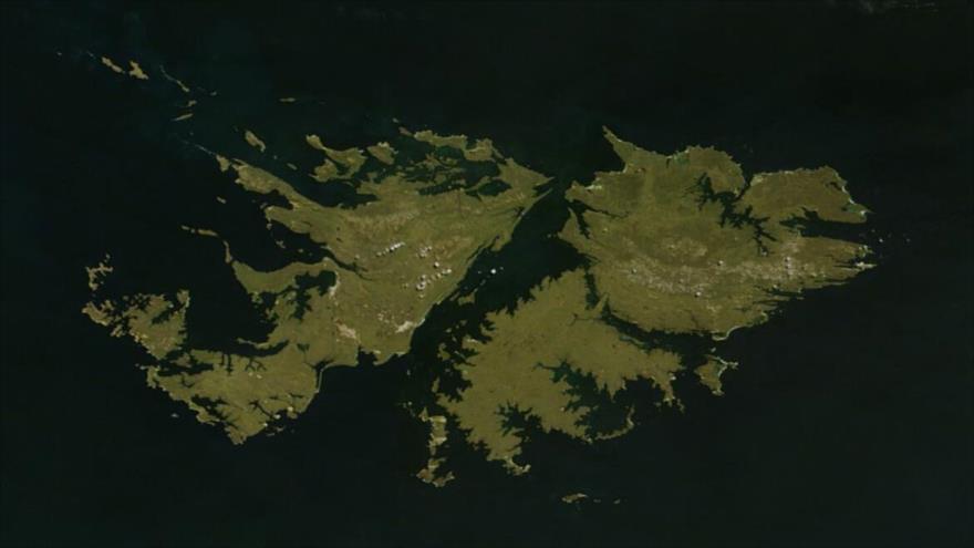 Las disputadas Islas Malvinas, a unos 600 kilómetros de la costa sur argentina.