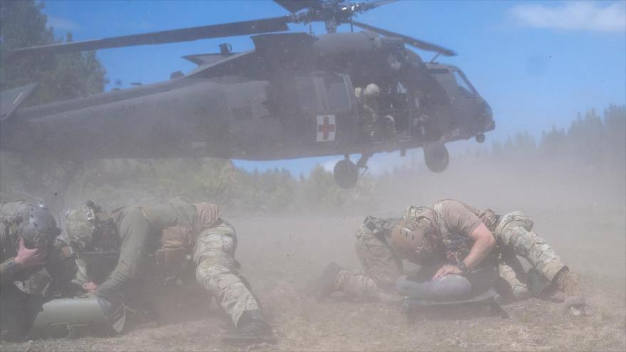 Fuerzas de EE.UU. en una maniobra en Puerto Rico