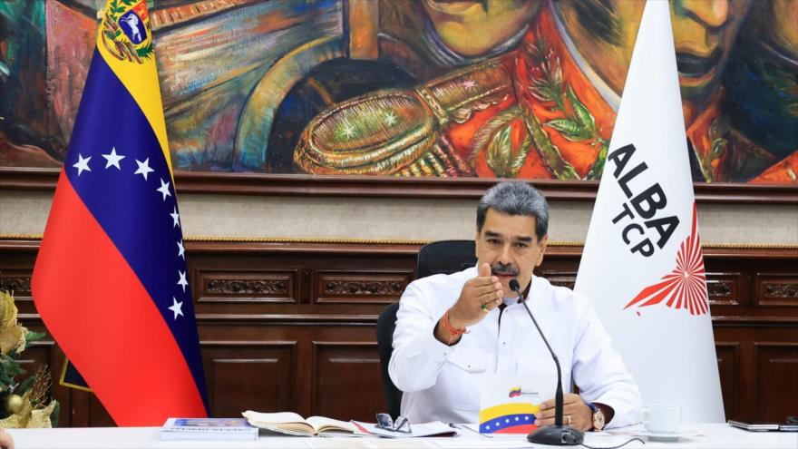 El presidente de Venezuela, Nicolás Maduro, durante la XXV Cumbre de jefes de Estado y de Gobierno de la ALBA-TCP, 14 de diciembre de 2025. (Foto: Prensa Presidencial)