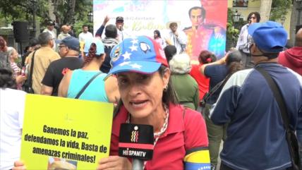 La calle venezolana se moviliza contra las amenazas de Donald Trump