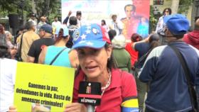 La calle venezolana se moviliza contra las amenazas de Donald Trump