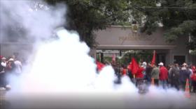 Protestas en Tegucigalpa por fraude electoral e injerencia de EEUU