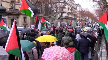 Protestan por Palestina en todo el mundo, desde París hasta Seúl
