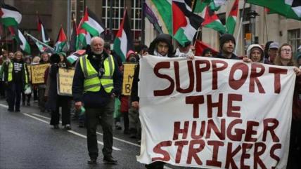 Dos huelguistas de Palestine Action hospitalizados ante riesgo de muerte