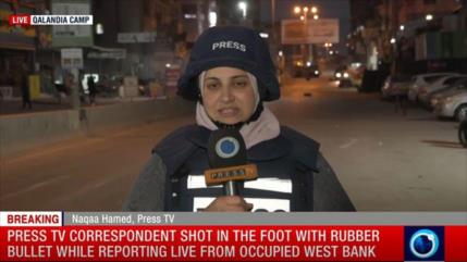 Reportera de Press TV herida por fuego israelí durante cobertura en Al-Quds