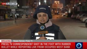 Reportera de Press TV herida por fuego israelí durante cobertura en Al-Quds
