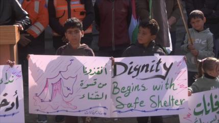 Tormenta invernal convierte ruinas en trampas mortales en Gaza