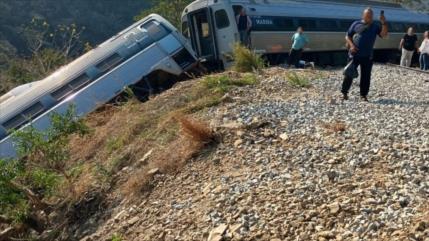 Accidente de tren en México deja 13 muertos y un centenar de heridos