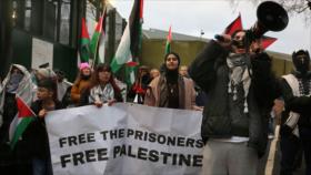 Manifestantes británicos apoyan a activista propalestina en huelga de hambre