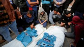 Ataques israelíes dejaron 56 periodistas muertos en Gaza durante 2025