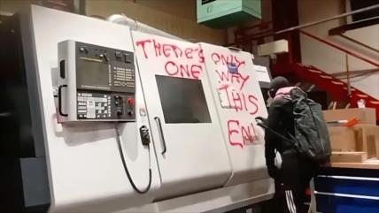 Activistas pro-Palestina irrumpen en sede de empresa de armas escocesa