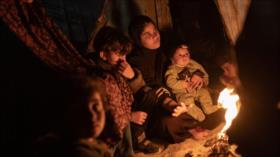 Bebé de 3 semanas muere congelado en campo de refugiados en Gaza
