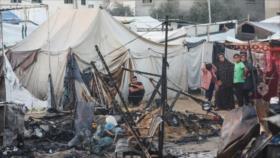 Un incendio en un refugio de Gaza cobra la vida de una madre y su hijo