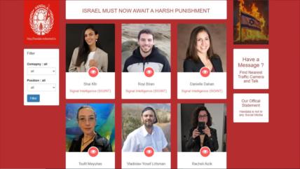 Handala revela la identidad de 15 oficiales de inteligencia de Israel