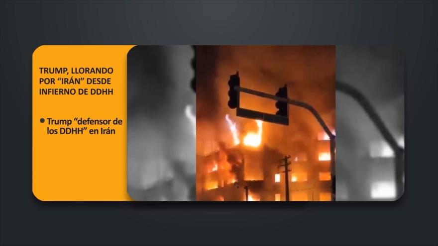 Trump, llorando por “Irán” desde infierno de DDHH | PoliMedios
