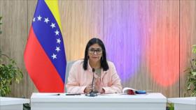 Delcy Rodríguez anuncia destino de fondos petroleros a la salud