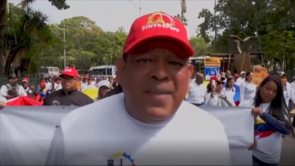 Clase obrera en Caracas rechaza agresión de EEUU y pide liberar a Maduro