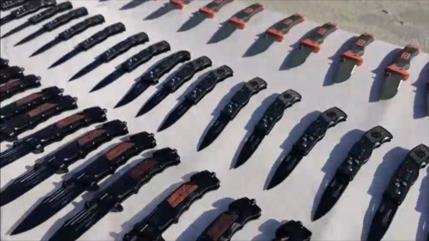 Fuerzas de Irán confiscan armas blancas para terroristas en el sur 