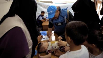 Enfermedades en Gaza alcanzan niveles récord por falta de vacunas