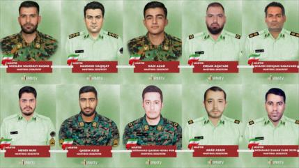 Irán publica fotografías de 35 policías martirizados en disturbios
