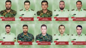 Irán publica fotografías de 35 policías martirizados en disturbios