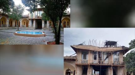 Terroristas prendieron fuego a escuela de 6 siglos en el norte de Irán