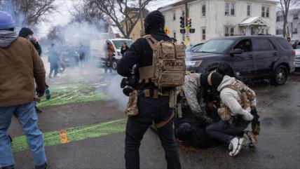 Imágenes muestran la libertad del derecho a la protesta al estilo Trump