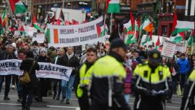Marcha propalestina en Irlanda exige sanciones contra Israel
