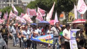 Maestros del SUTEP marchan en Lima por pensiones dignas