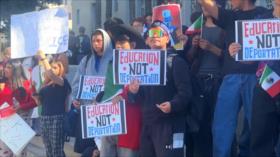 Estudiantes toman las calles de Los Ángeles en protesta contra Trump