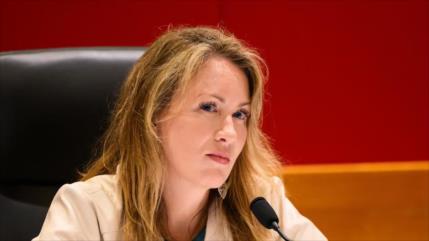 Lesionada: Diputada australiana sufre represión en protesta antisraelí