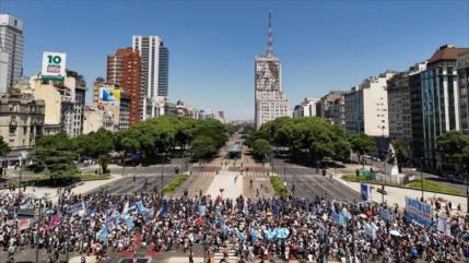 En imágenes: Protesta en Buenos Aires contra reforma laboral de Milei