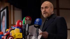 Qalibaf: Irán tiene buena voluntad, pero desconfía de Estados Unidos