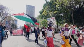 Mexicanos marchan para exigir ruptura de relaciones con Israel