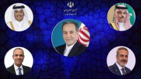 Canciller iraní conversa con pares catarí, saudí y otros sobre estabilidad regional