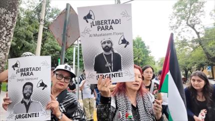 Mexicanos exigen liberación de los miembros de “Flotilla Global Sumud”