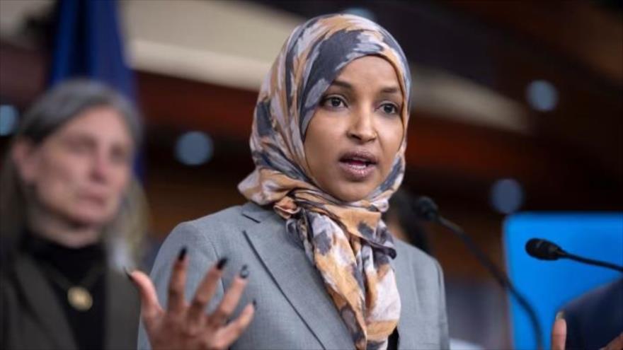 Ilhan Omar, miembro musulmana de la Cámara de Representantes de EE.UU.

